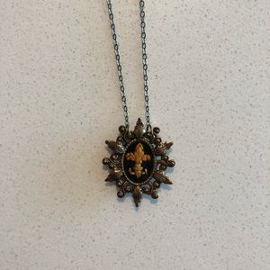 Gold Fleur De Lis New Orleans NOLA Necklace